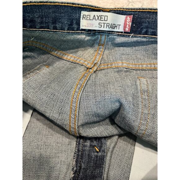 Vintage Levi’s 559 Made in Mexico Relaxed Straight Jeans Dark Blue Size 36X30 JJ - Picture 4 of 11